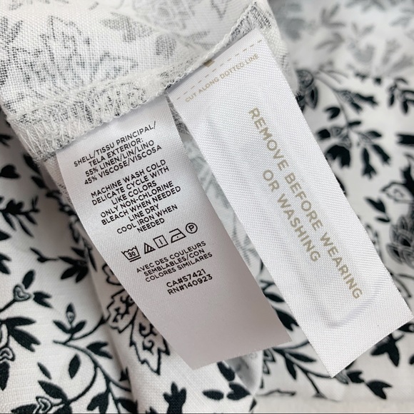 Loft New Floral Ruched Sleeve Shift Dress short sleeve - Picture 6 of 7